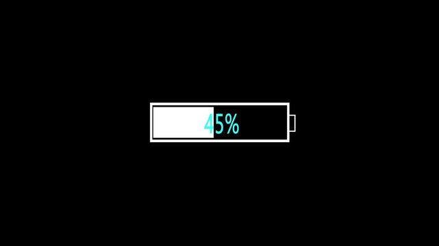 battery charging and persent, Battery Symbol in Digital Network Environment, Battery, energy, charge, Battery charging animation. charging icon