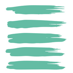 Obraz premium set green brush stroke collection