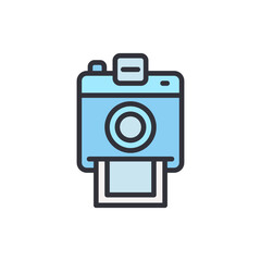 Stylized Instant Camera Depicting Photography With A Nostalgic Feel