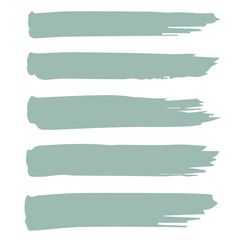 Obraz premium set green brush stroke collection