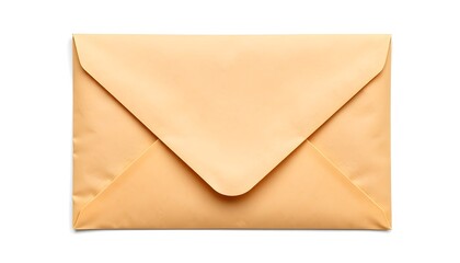 A beige paper envelope with a triangular flap, placed against a white background. 