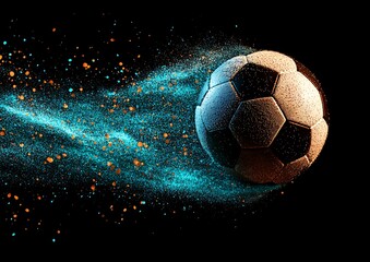 Fototapeta premium Soccer ball in motion