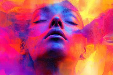 Mental disorder - trauma: abstract image of health condition. Mood disorder. Emotional distress. Behavioral therapy. Metaphorical trauma physical senses, of a mental disease. Stress managem.