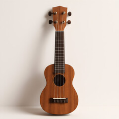 Obraz premium Ukulele on White Background