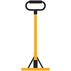 Hydraulic Crane Arm Vector Illustration, Flat Industrial Lifting Equipment