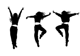 Fototapeta premium Silhouette Symphony: Dance in Motion