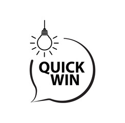 Obraz premium quick win text