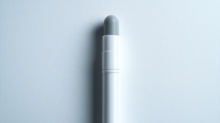 Gray applicator stick on white background