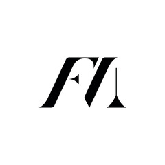 FM Lettermark Logo in Bold Simplicity.