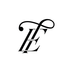 TE luxury logo vector