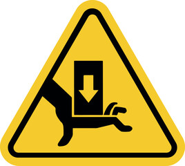Danger Sign hand hazard turn off power