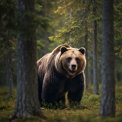 Fototapeta premium Forest Monarch's Golden Hour