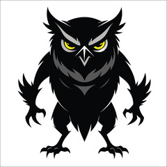Obraz premium owl on white background