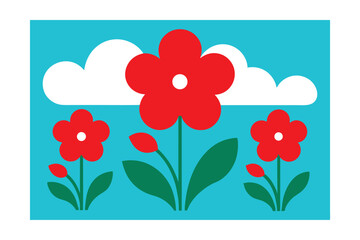 flowers and butterflies