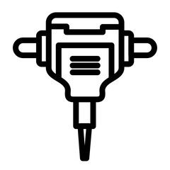 rock drill icon