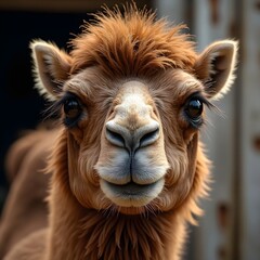 Fototapeta premium Cute Alpaca Portrait