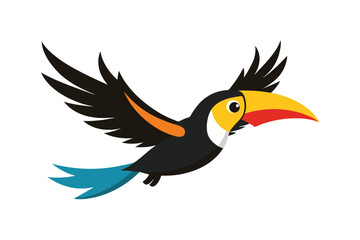 vector illustration of a flying bird