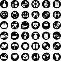 black and white icons