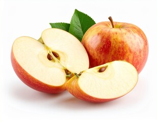 白背景のりんご