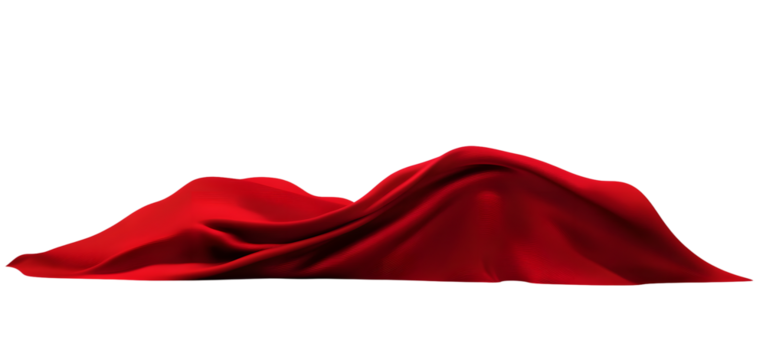 Flowing red cloth background, 3d rendering. - Powered by Adobe
