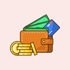 An Vector Illustration of Business and Finance Asset
