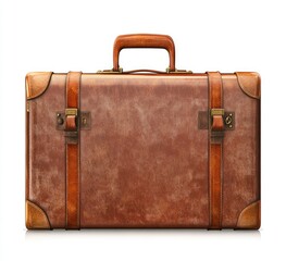 Vintage leather suitcase