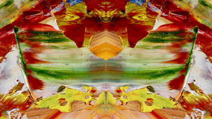 Fototapeta premium Abstract art background . Hand painting artwork on canvas .