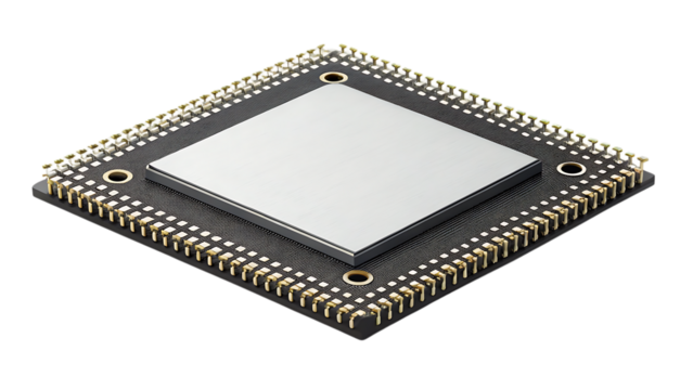 Detailed Microchip Isolated PNG