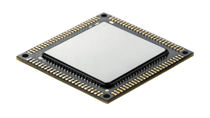 Detailed Microchip Isolated PNG