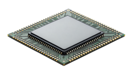 Detailed Microchip Isolated PNG