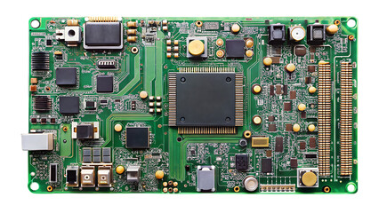 Digital Circuit Board Isolated PNG