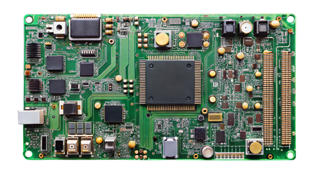 Digital Circuit Board Isolated PNG