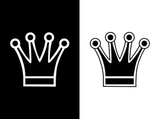 crown icon vector illustration