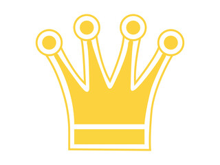 golden crown isolated on white