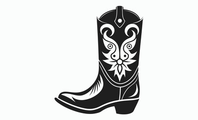 Cowboy boot silhouette, Western footwear, Boot silhouette
