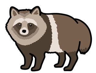 タヌキのイラスト