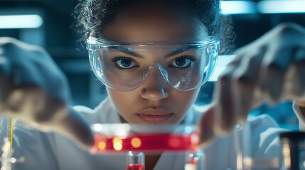 Dedicated Lab Scientist at Work