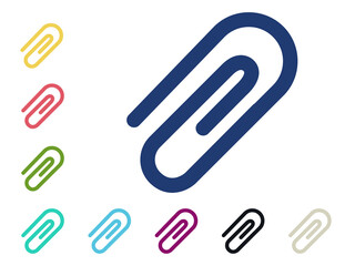 paper clip isolated on white