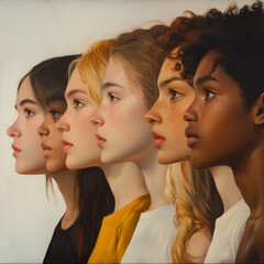 portrait of two young women