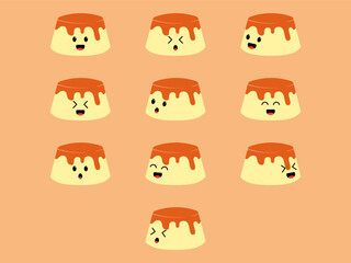 Cute Cartoon Cake Character Illustration