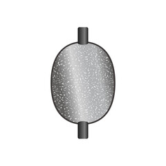 ゴム管つき中通しオモリ　釣り用のおもり