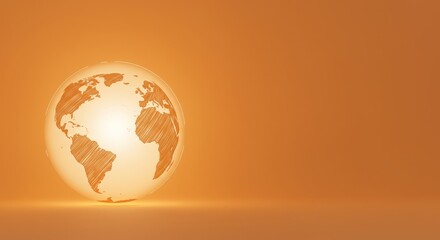 Fototapeta premium Globe earth illustration