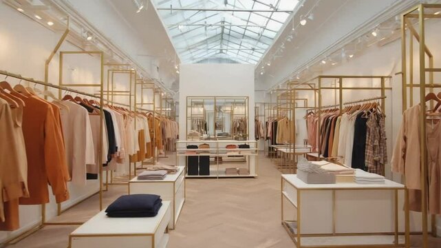 interior of a cloth shop