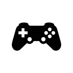 Illustration of a gamepad controller for gaming on a dark background