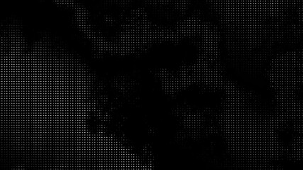 Cloudscape stylized in halftone dots, like a comic or manga animated. Retro style in soft beige and black colors. - Powered by Adobe