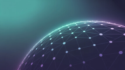 Abstract global network connection background
