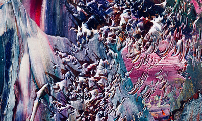 Abstract art background . Hand painting artwork on canvas .