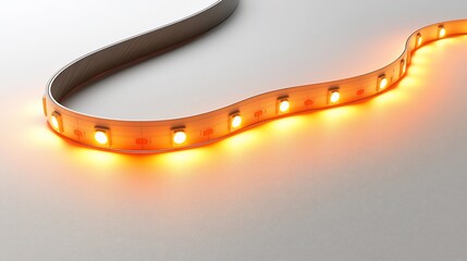 LED strip lights, warm glow