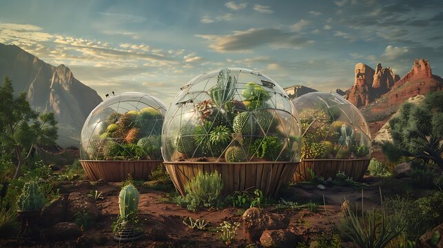 colony Plants adapted to survive on a Mars Concept