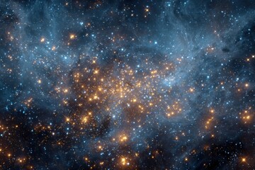 Obraz premium A surreal glowing galaxy pattern with stars, isolated on white background